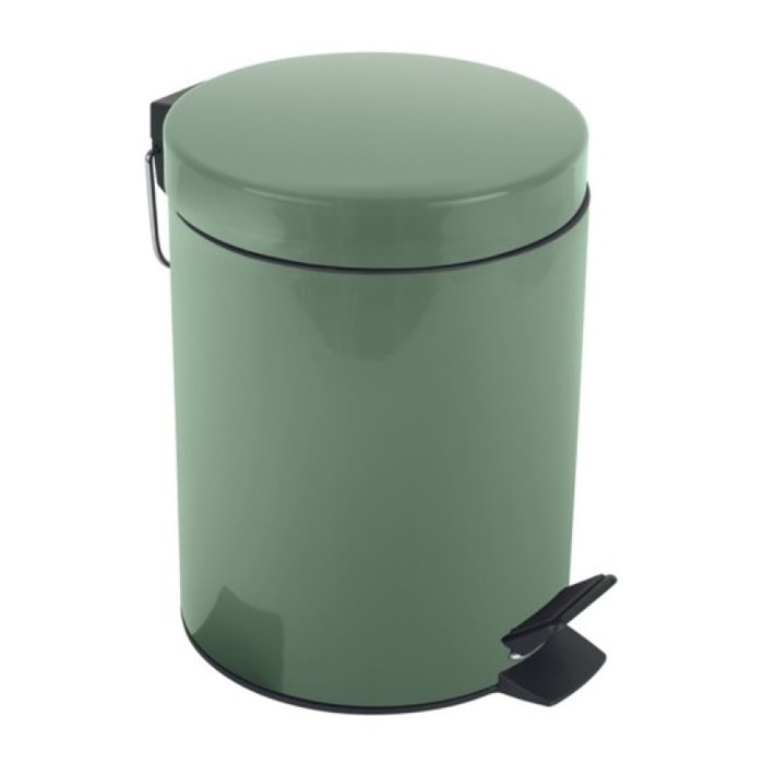 Poubelle à pédale Acier SYDNEY 3L Vert Basil Spirella
