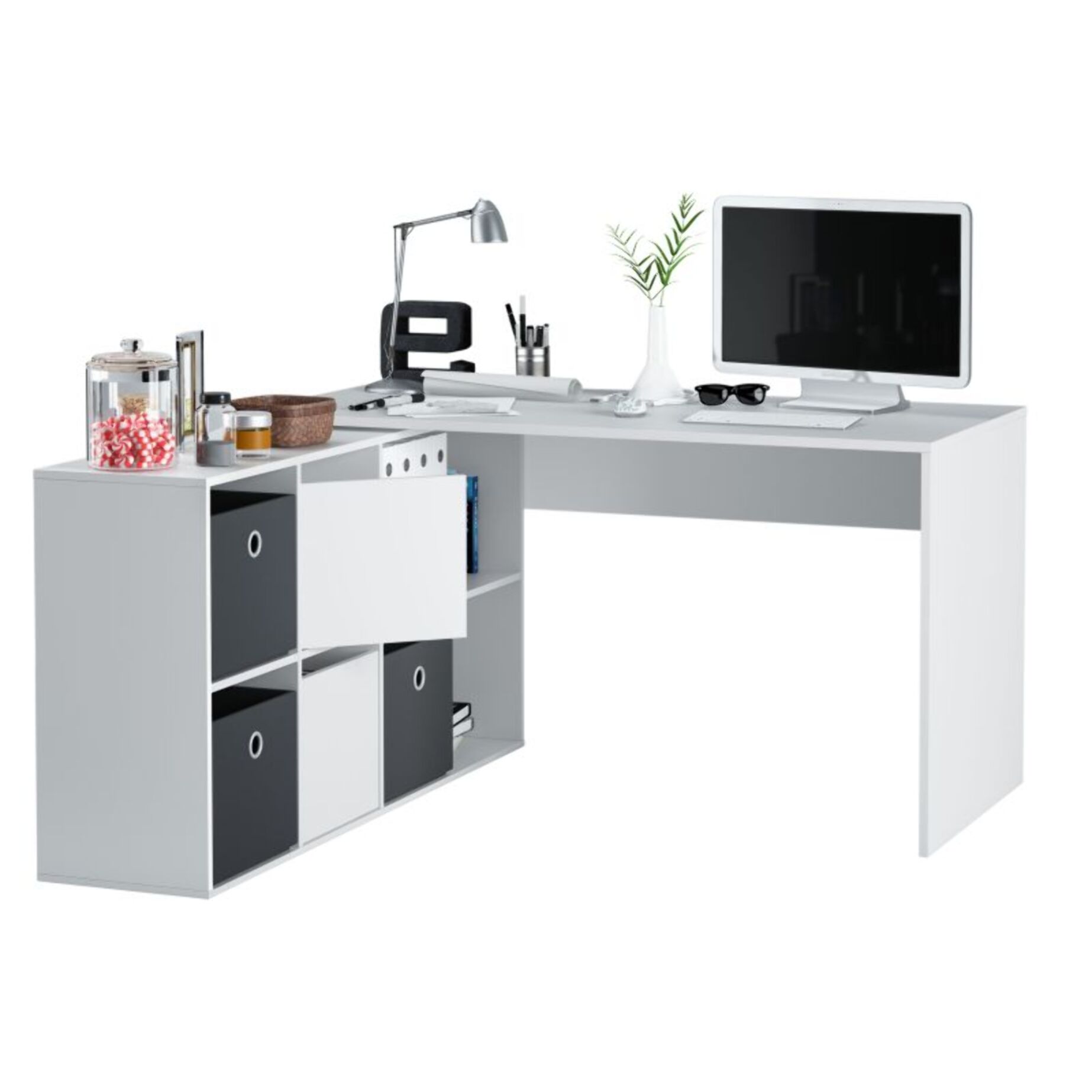 Mesa de escritorio Move Blanco Artik (Blanco Mate)