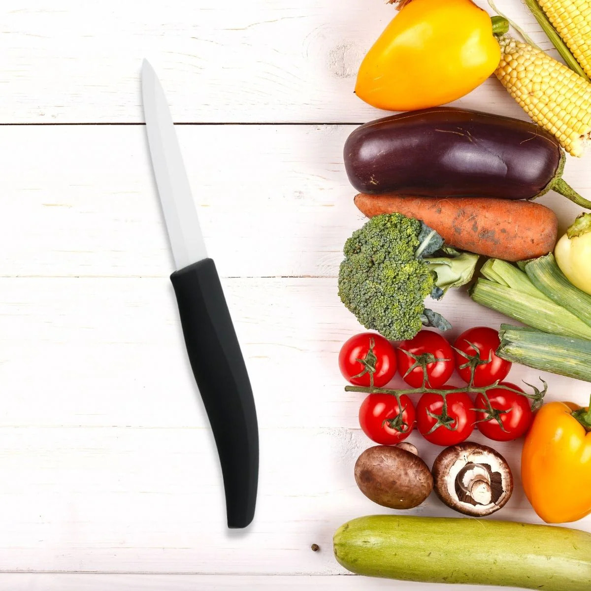 Couteau de cuisine avec lame en céramique de 7,5 cm Nirosta Céramique