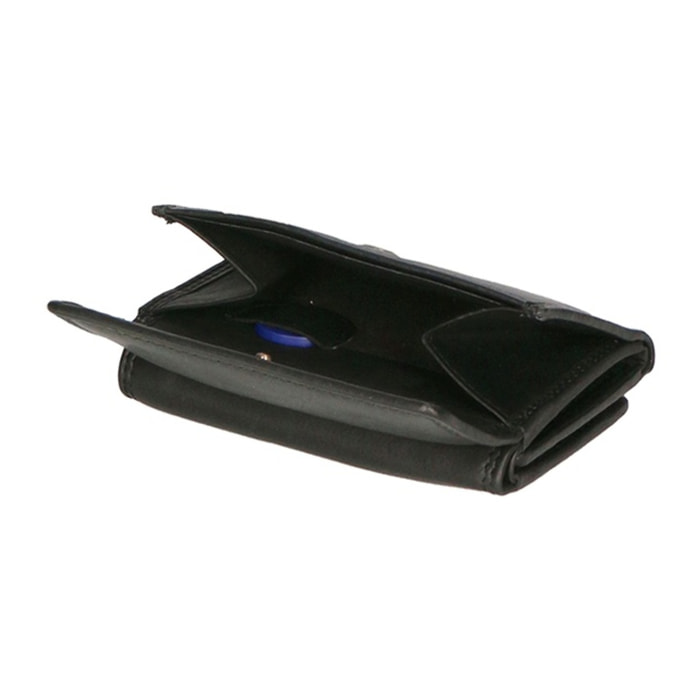Portafoglio da uomo in vera pelle - Modello False - RFID - 12.0 x 9.0 x 3.5 cm