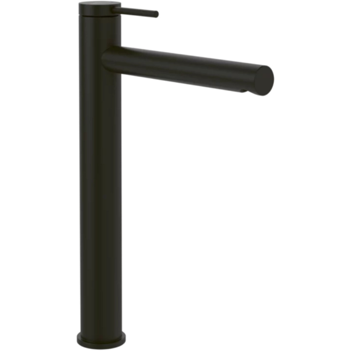 Mitigeur lavabo surélevé Loop & Friends sans tirette Noir mat