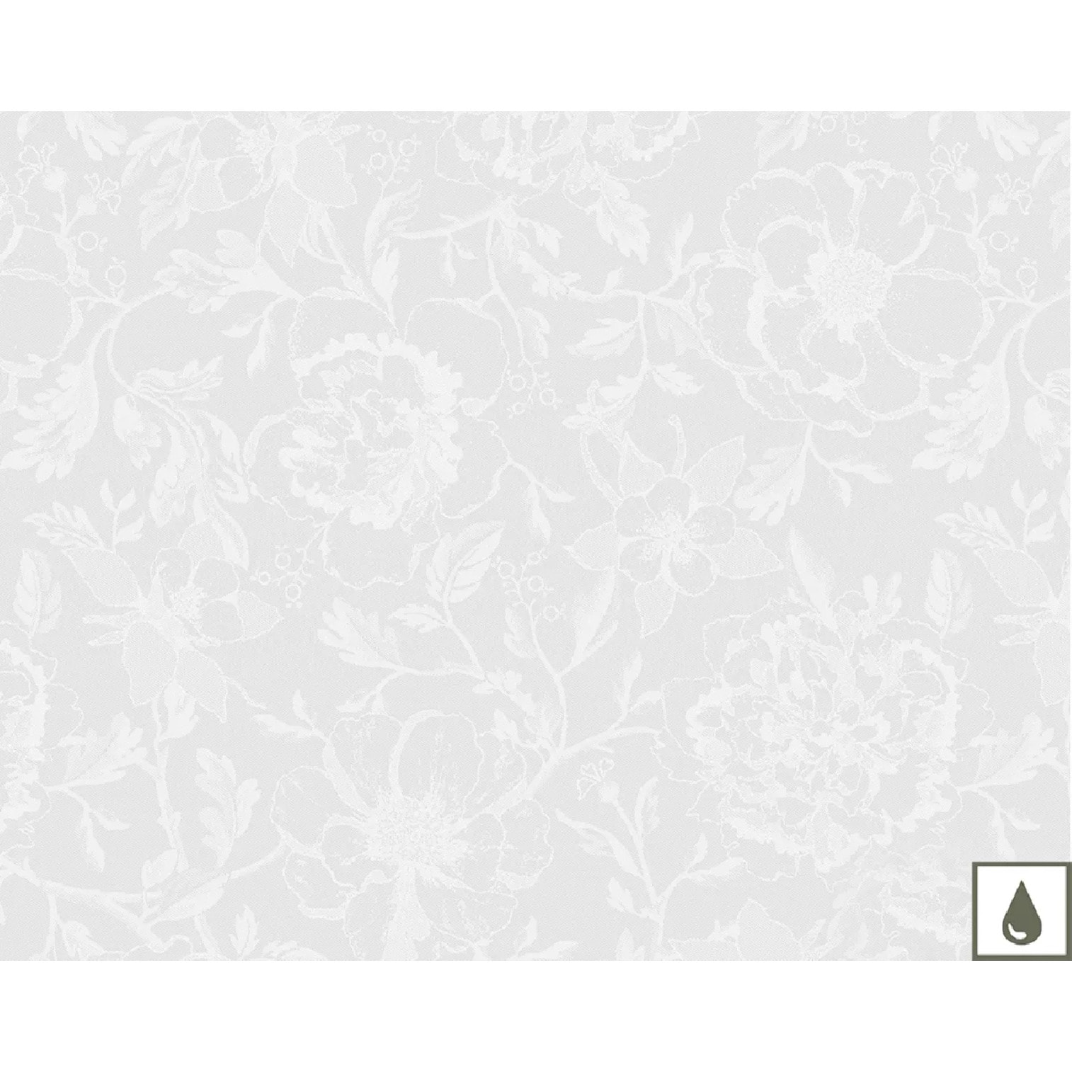 Set pur coton enduit motif jacquard Mille charmes blanc