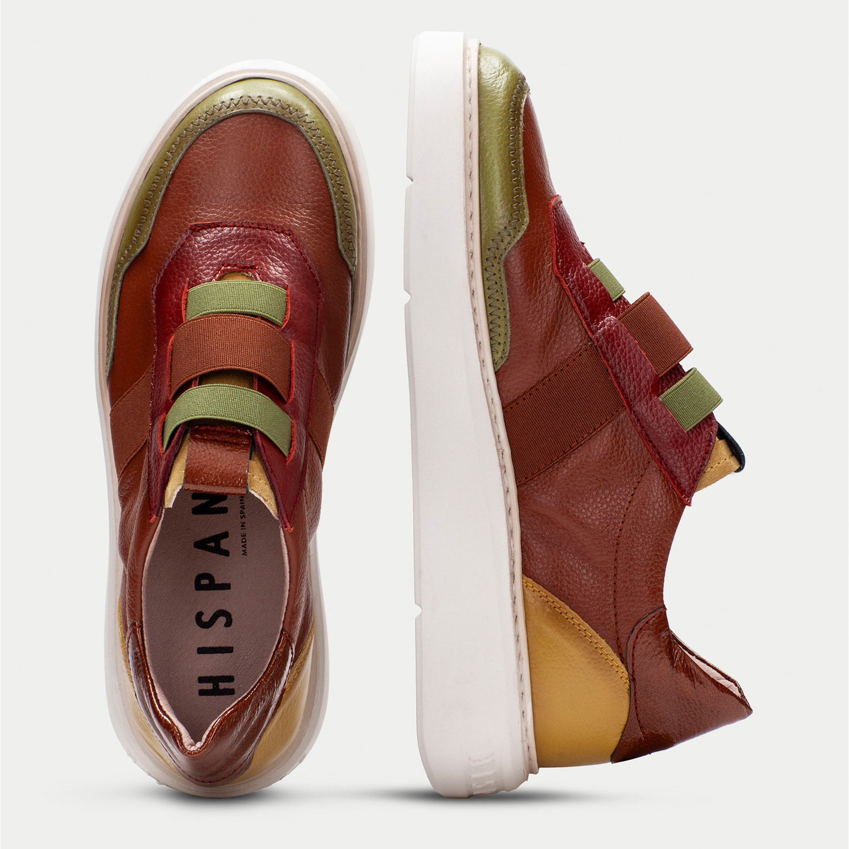 Deportivo Oceania Cuero mostaza oliva 3,5 cm