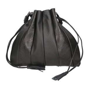 Borsa a spalla da Donna Nunzia in Vera Pelle Made in Italy 30x33x7 cm