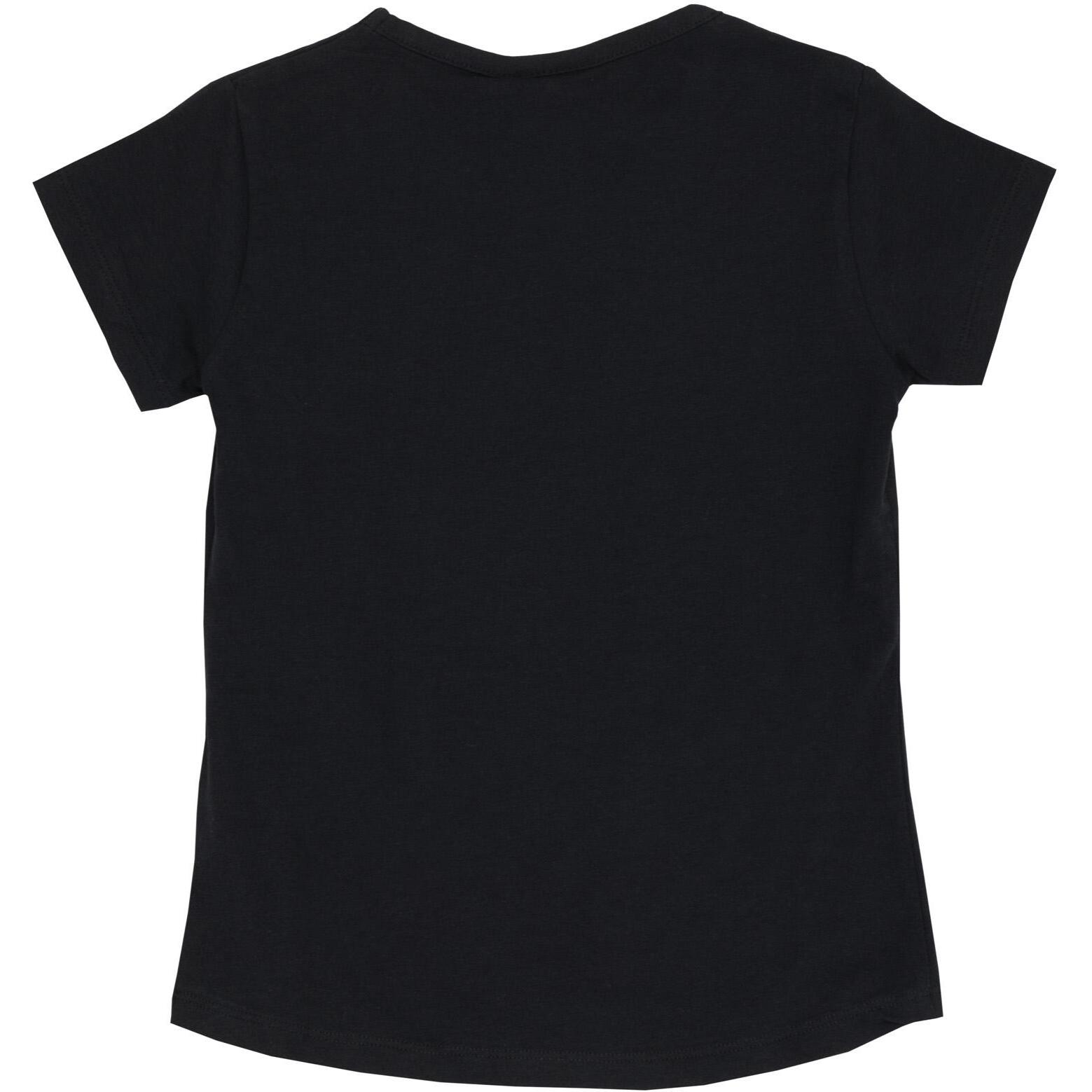 Camiseta niña Leone manga corta Negro