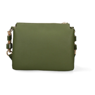 Borsa a spalla da donna Made in Italy - Modello Brunilde Lux - 100% pelle - 24.0 x 18.5 x 12.0 cm