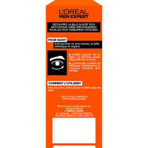 L'Oréal Paris Men Expert Hydra Energetic Bille Glacée Yeux Anti-fatigue 10ml