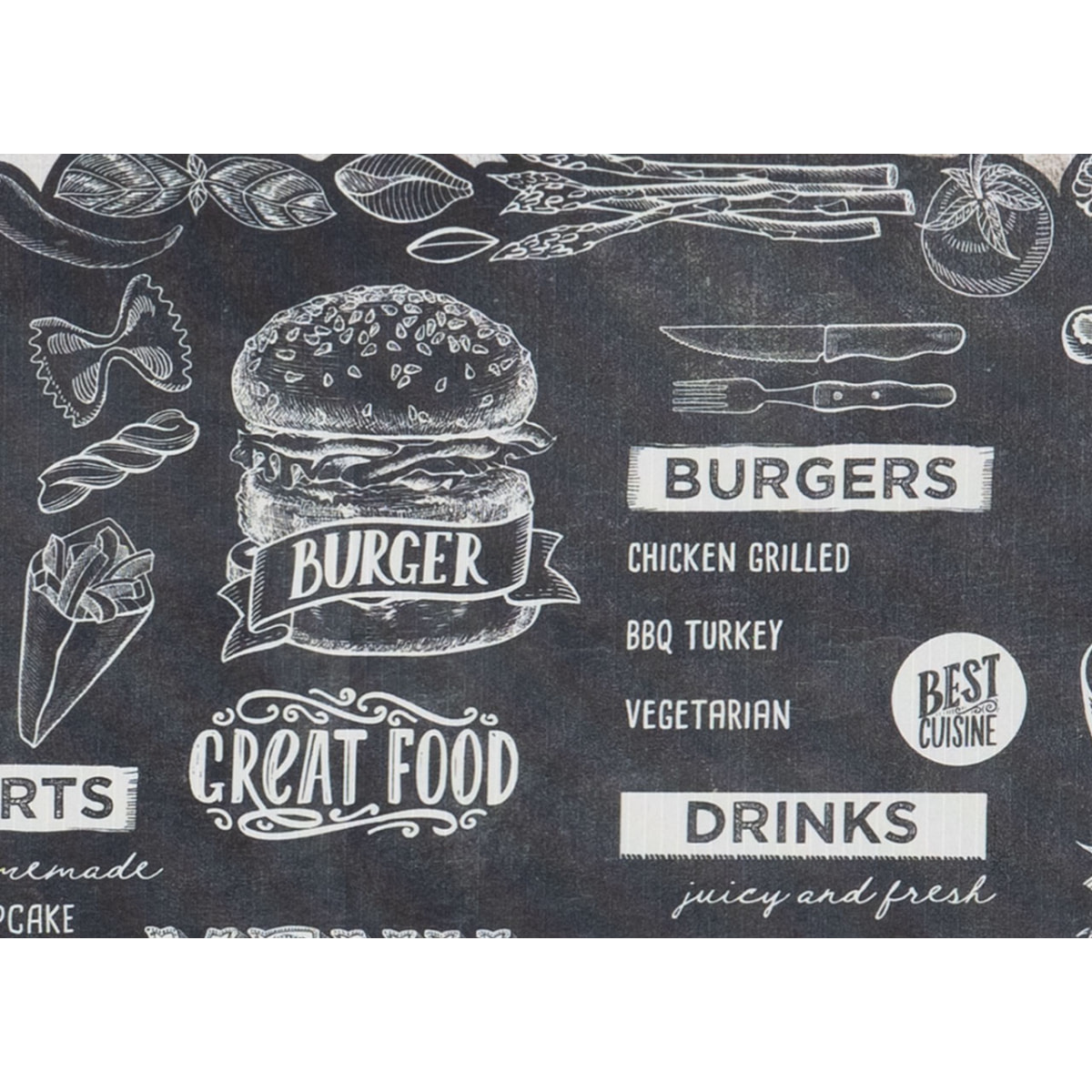 Tappeto Passatoia Cucina Linea Sprinty Menù