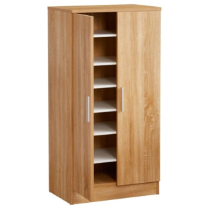 Cassettiera in legno 83x58x30 cm - rovere chiaro