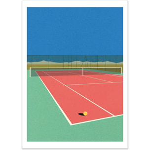 Affiche - Tennis court in the desert - Rosi Feist