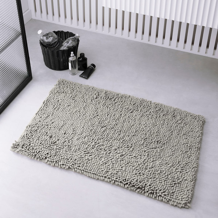 Tapis de bain mèche uni ESSENTIAL beige