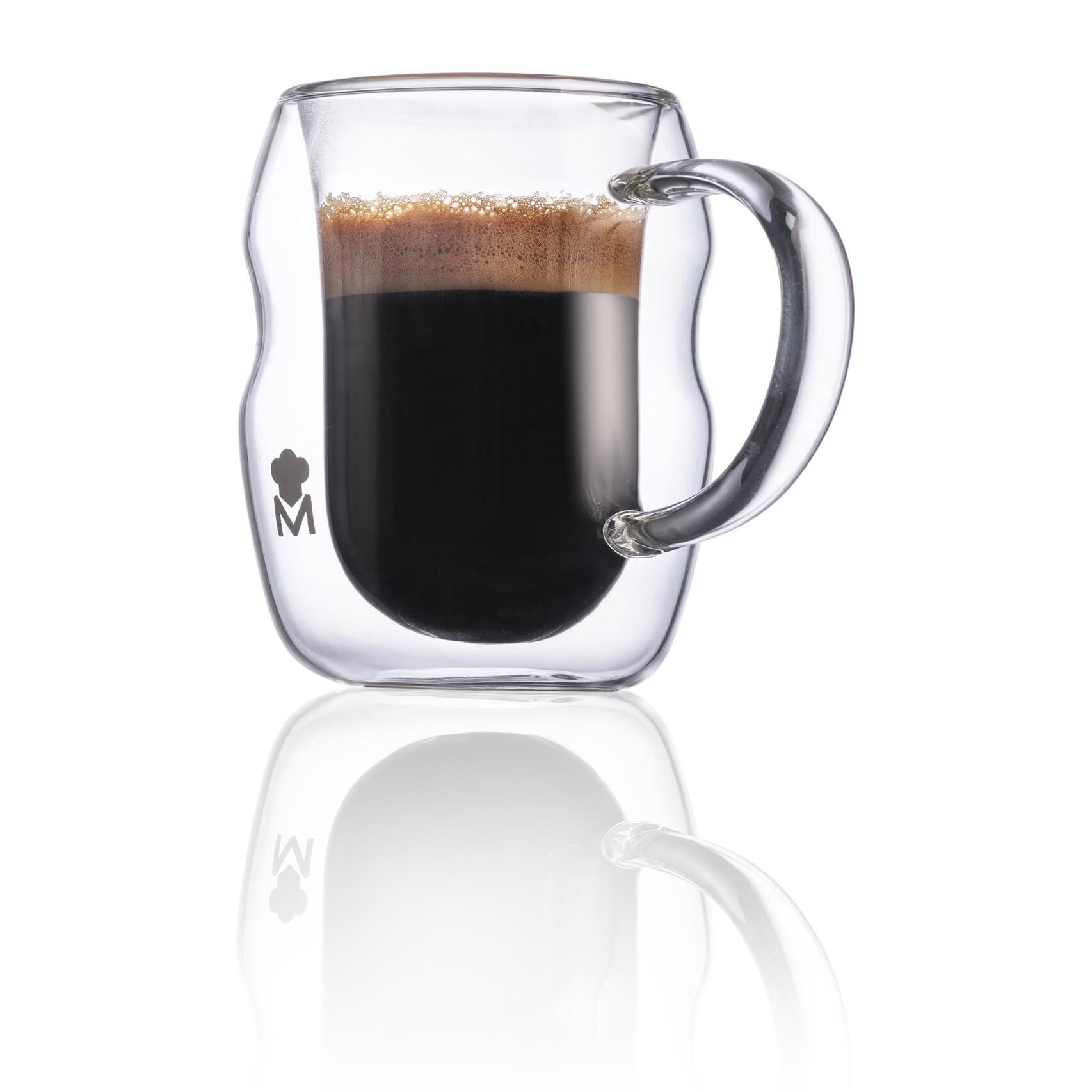 Set de 4 vasos 50ml mixology de doble pared en borosilicato masterpro