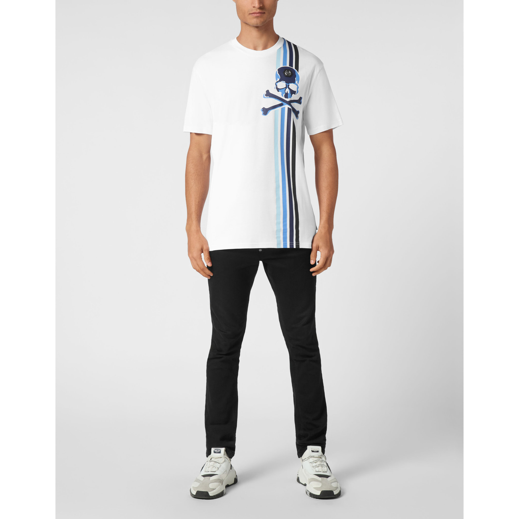 PHILIPP PLEIN T-Shirt Round Neck SKULL&BONES