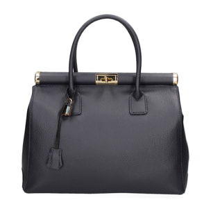 Borsa a mano da donna - Modello Aleria - Vera pelle - 35.0 x 26.0 x 16.0 cm