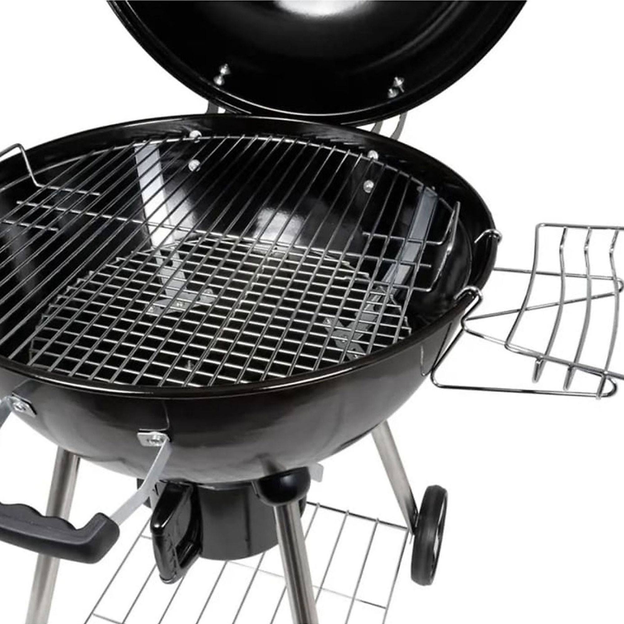 Well home - barbacoa de carbón h.99cm en 4 patas y ruedas