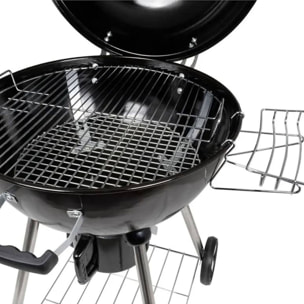 Well home - barbacoa de carbón h.99cm en 4 patas y ruedas