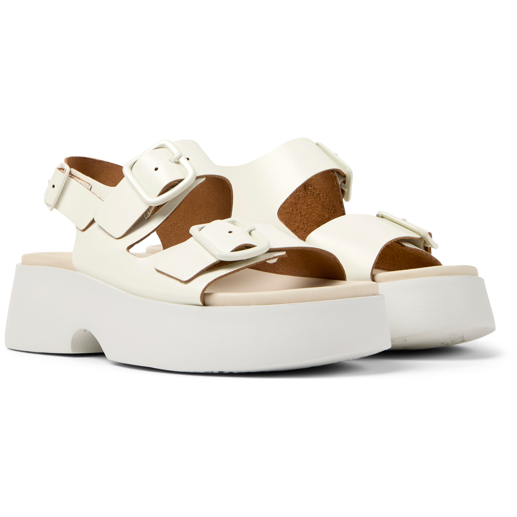 Sandalias - CAMPER Tasha - Blanco - Cuero liso