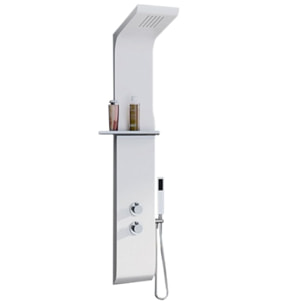 KINEDO Colonne de douche avec mitigeur thermostatique Aquamoon blanc