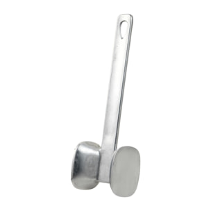 Mazo para carne 24,5x7x6,8 cm aluminio, resistente de doble cara para cocina expert san ignacio