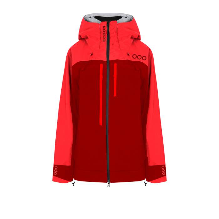 Chaqueta ECOExplorer Jacket Men marca ECOON - Rojo / Rojo Oscuro