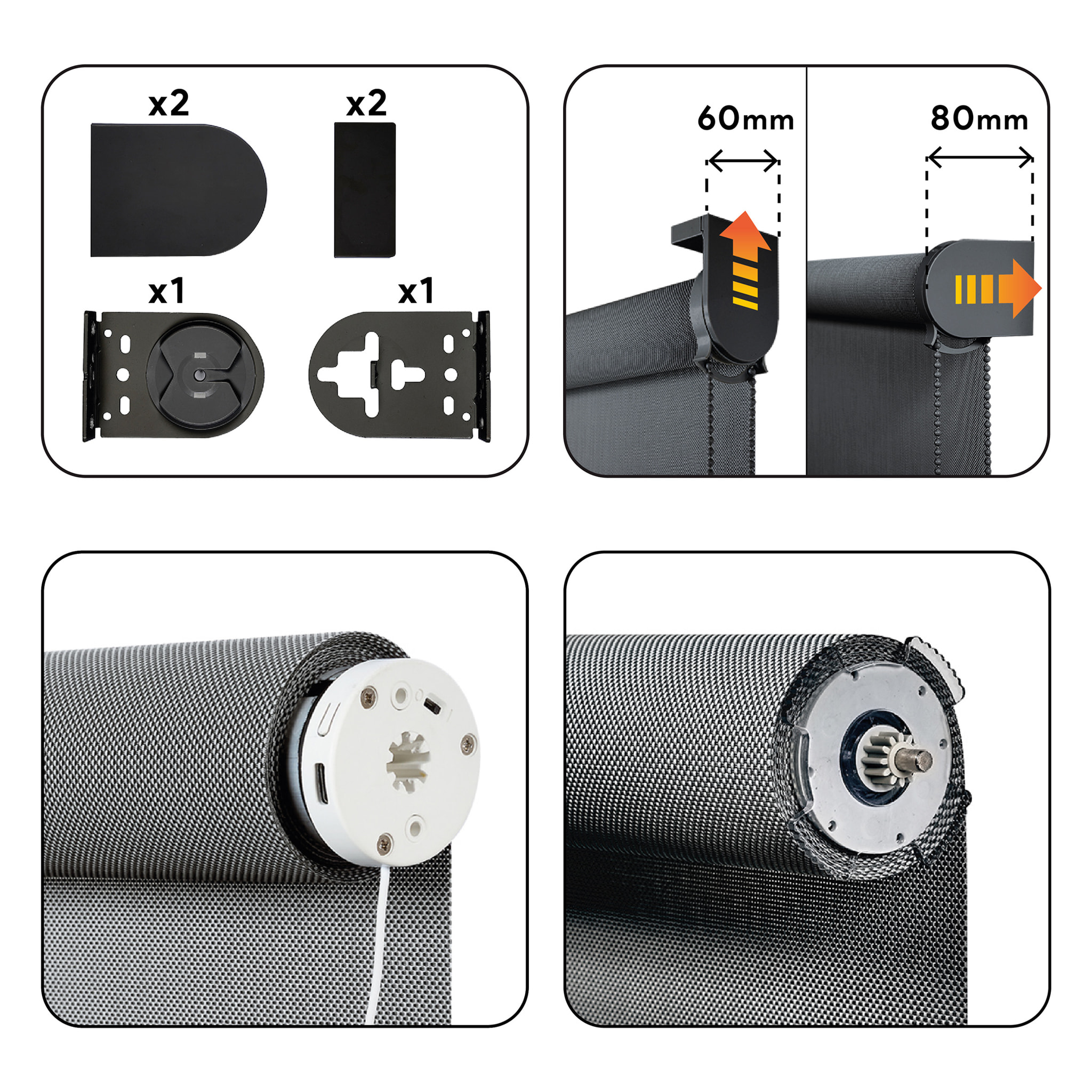 Store motorisé SCREEN PRO Solaire Graphite