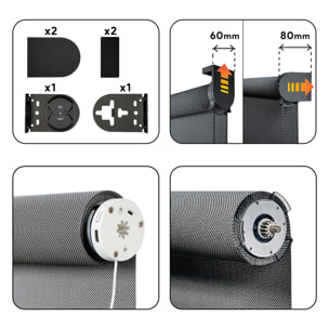 Store motorisé SCREEN PRO Solaire Graphite