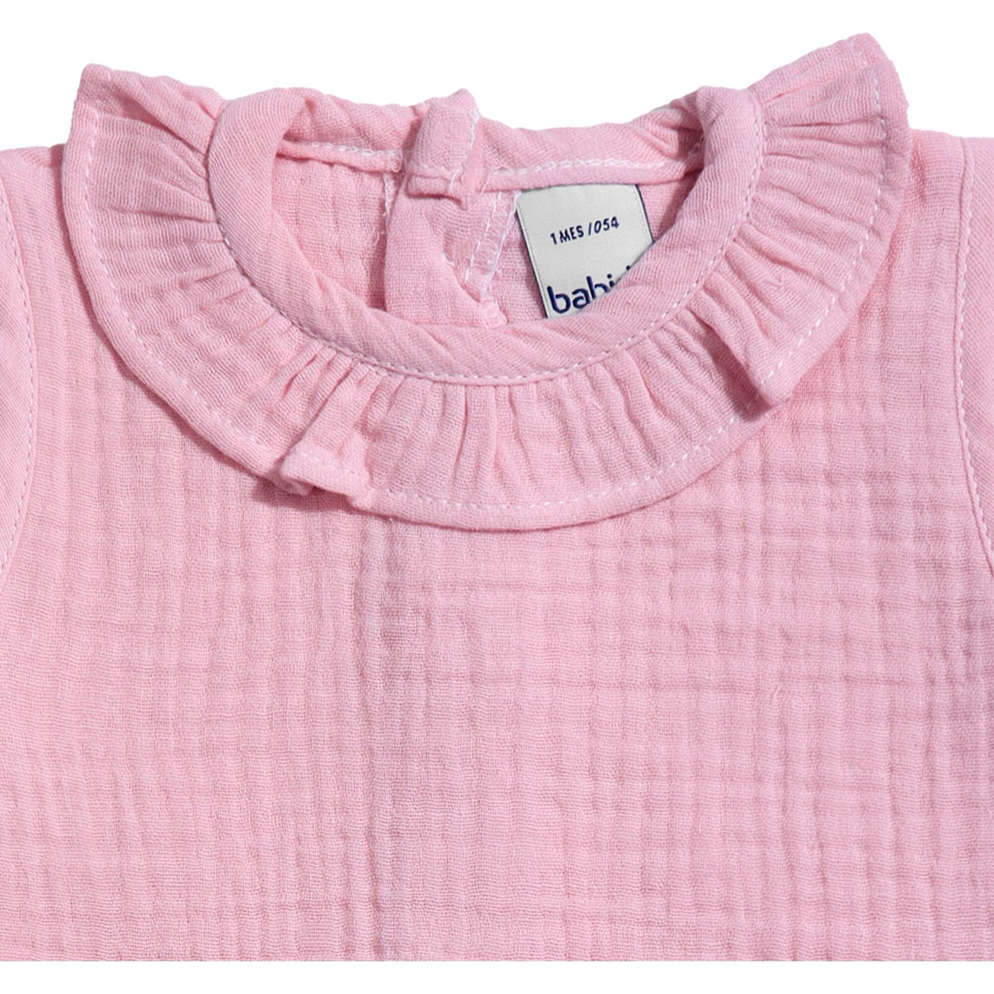 Body bebé manga corta cuello bambula