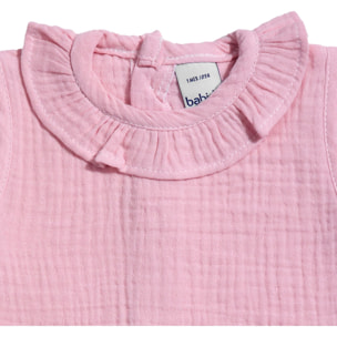 Body bebé manga corta cuello bambula