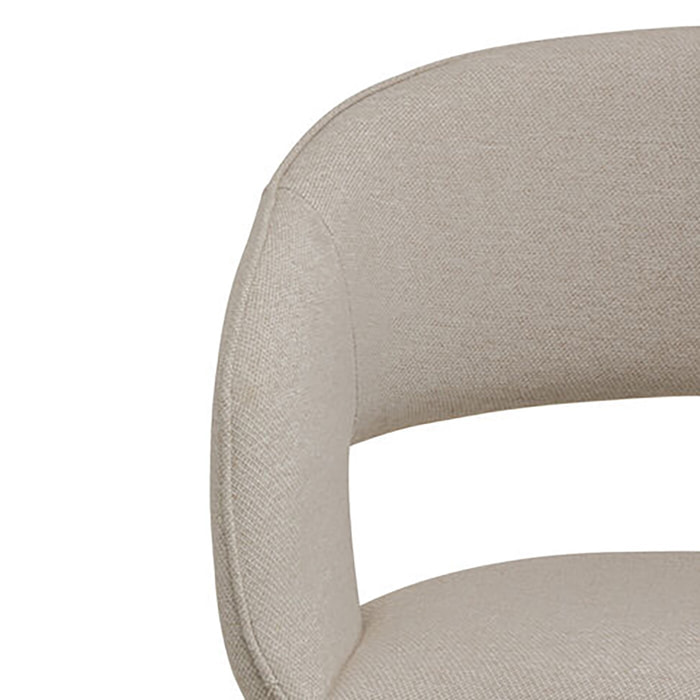 Chaise avec accoudoirs pivotante Gina noire Kare Design