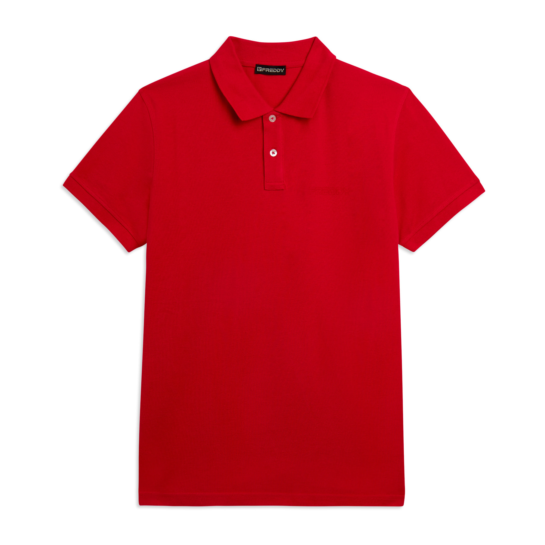 Polo Uomo Freddy in Piquet di Cotone con Logo Outline
