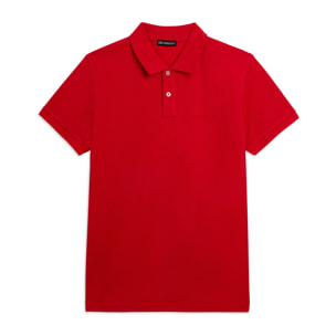 Polo Uomo Freddy in Piquet di Cotone con Logo Outline