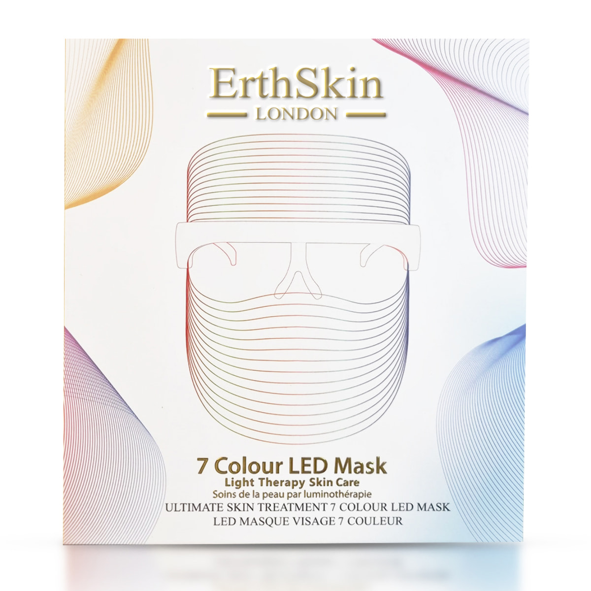 Máscara de terapia de luz LED con 7 colores.