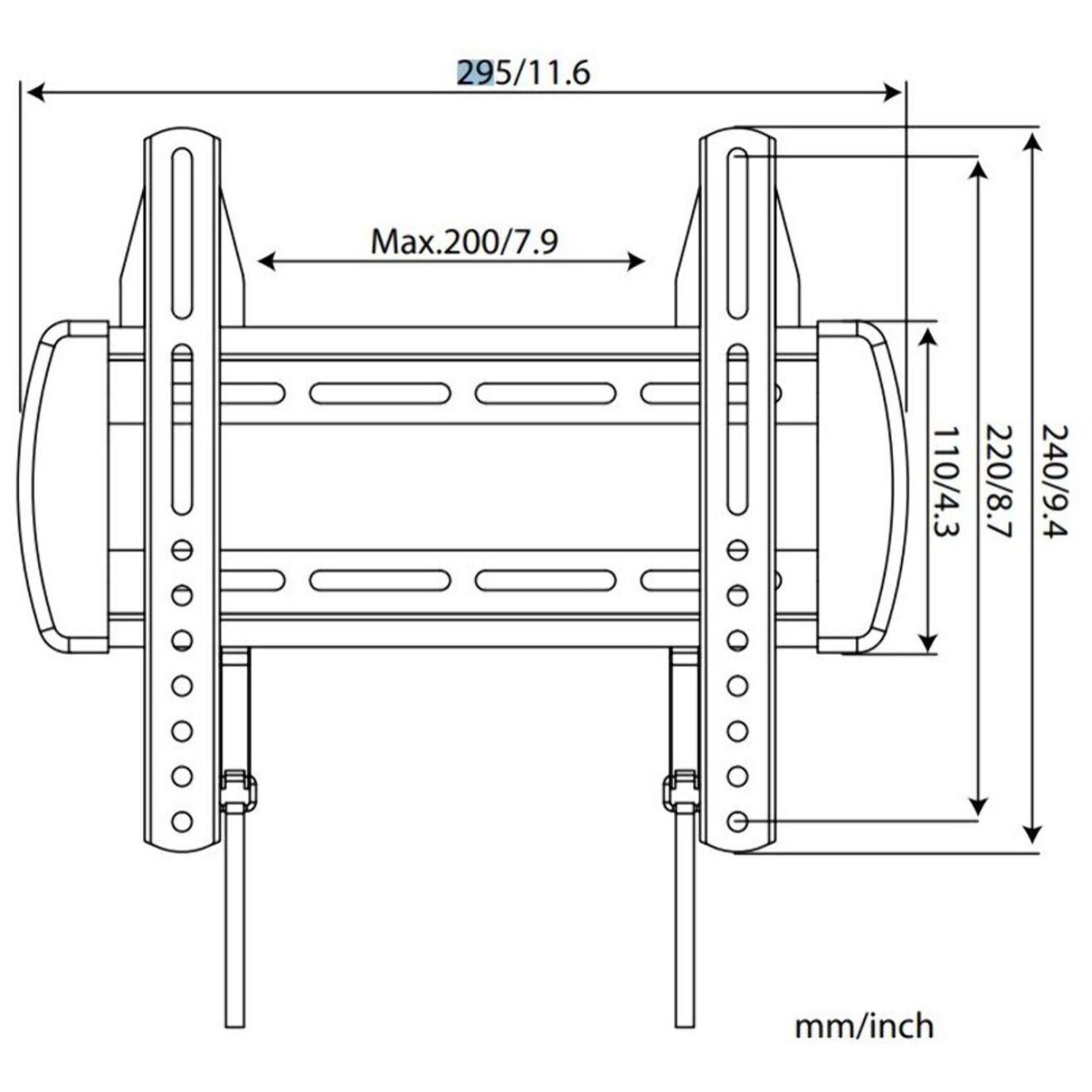 Support mural TV LISTO Fixe TV 13-32''