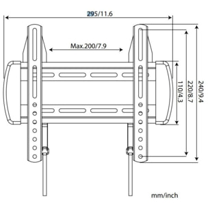 Support mural TV LISTO Fixe TV 13-32''