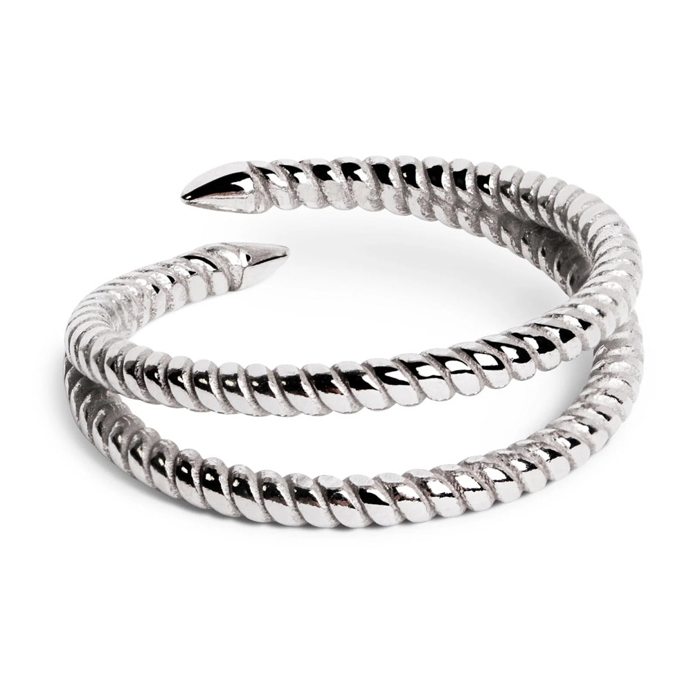 Anelli Double Twist in Argento