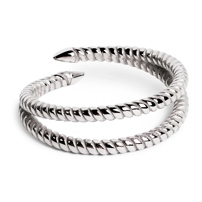 Anelli Double Twist in Argento