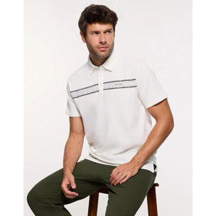 Polo Manga Corta Off White - Bereford