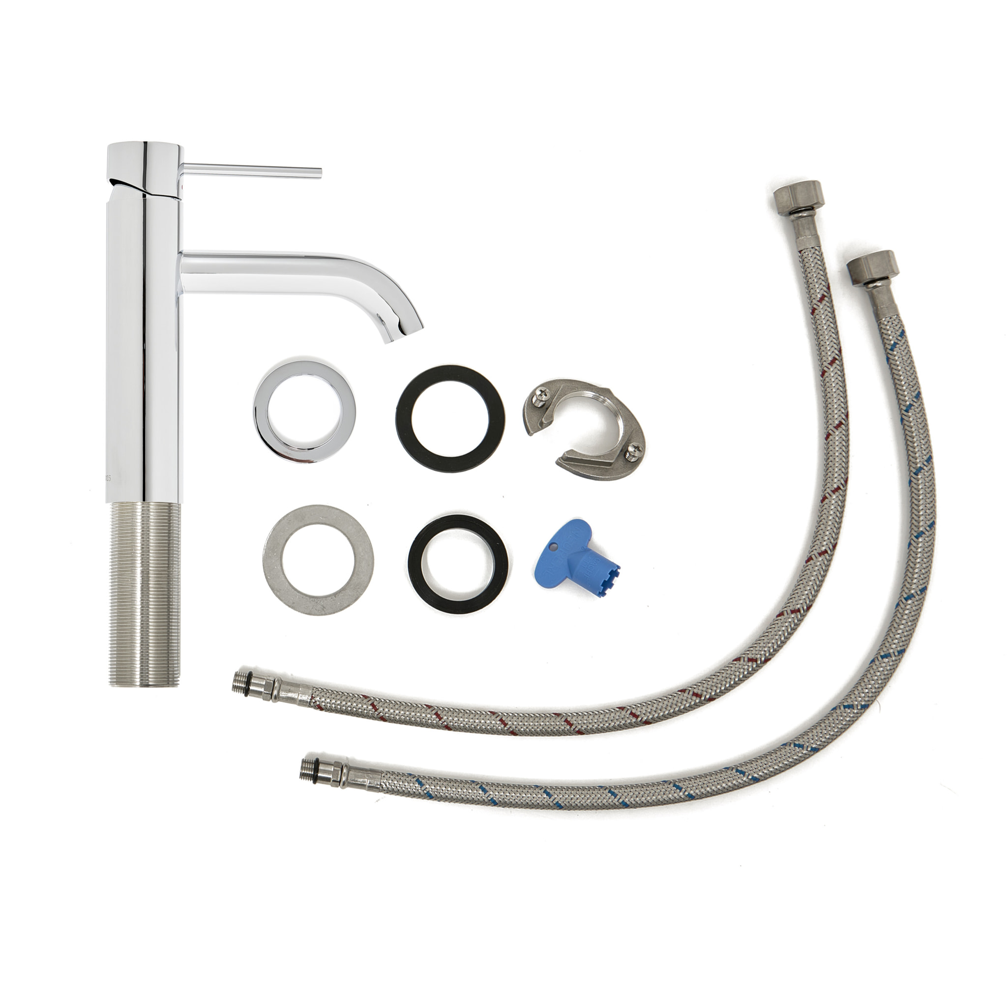 Aurum mitigeur de lavabo 16,5 cm, à levier, sans vidage, chrome brillant (SATBAUR271CR)