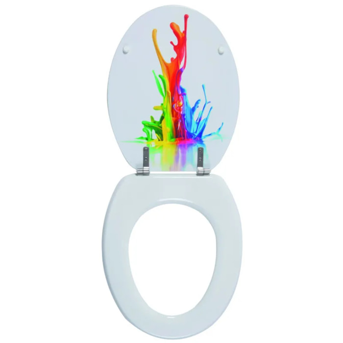 Abattant wc MDF PAINT - Charnières Zinc Spirella