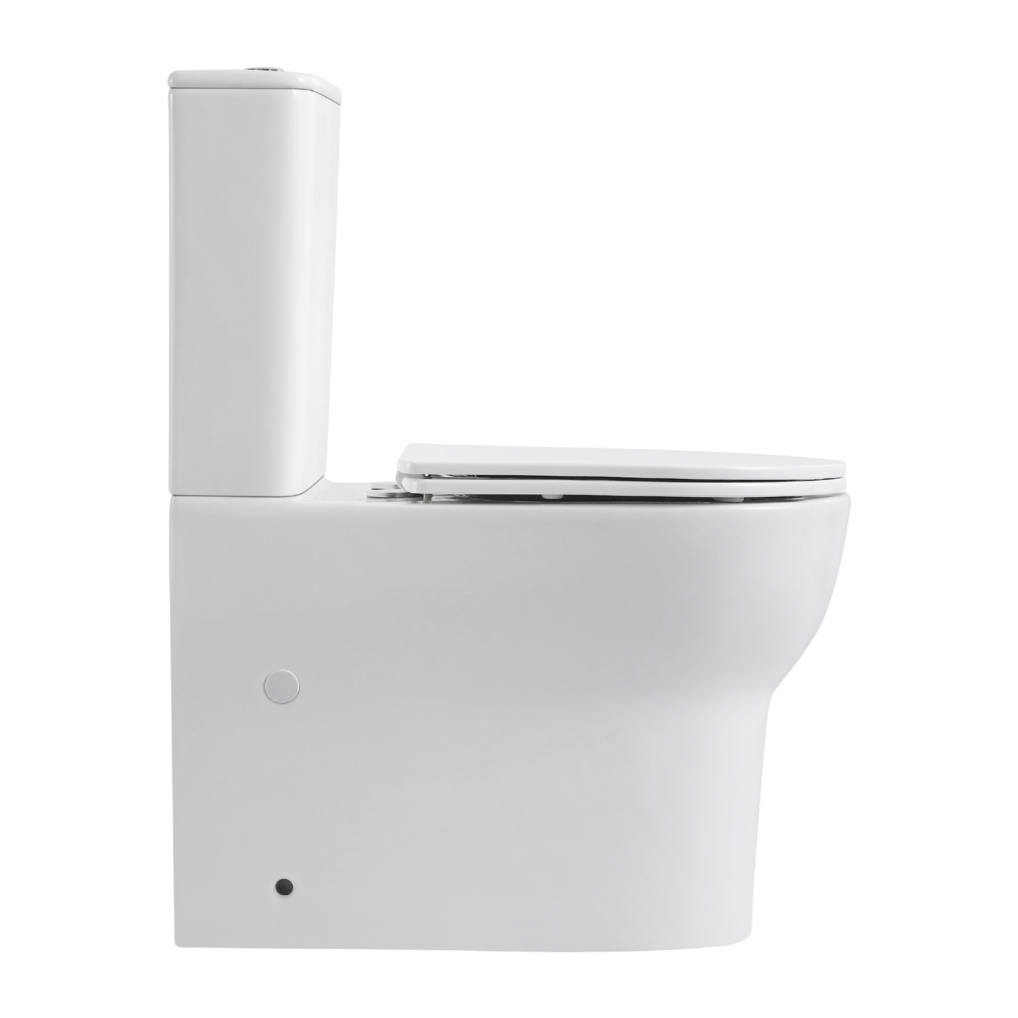 Pack WC A2 + Manguito conector | Inodoro de ceramica | Manguito extensible 150-470mm | WC con Tapa amortiguada | Doble descarga | Salida dual | Alday
