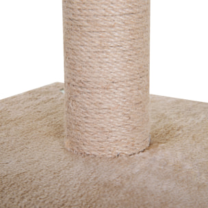 Árbol Rascador para Gatos de Sisal Natural 60x40x92cm Gris