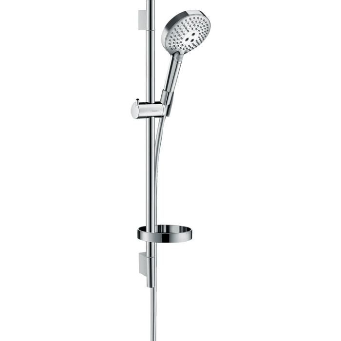 Set de douche HANSGROHE Croma Select S Vario avec barre Unica'Croma 65 cm et porte-savon blanc/chromé - 26566400