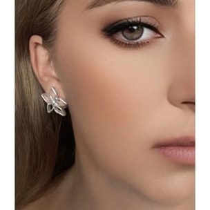 Pendiente presión Irregular Blom en plata chapado 10µ