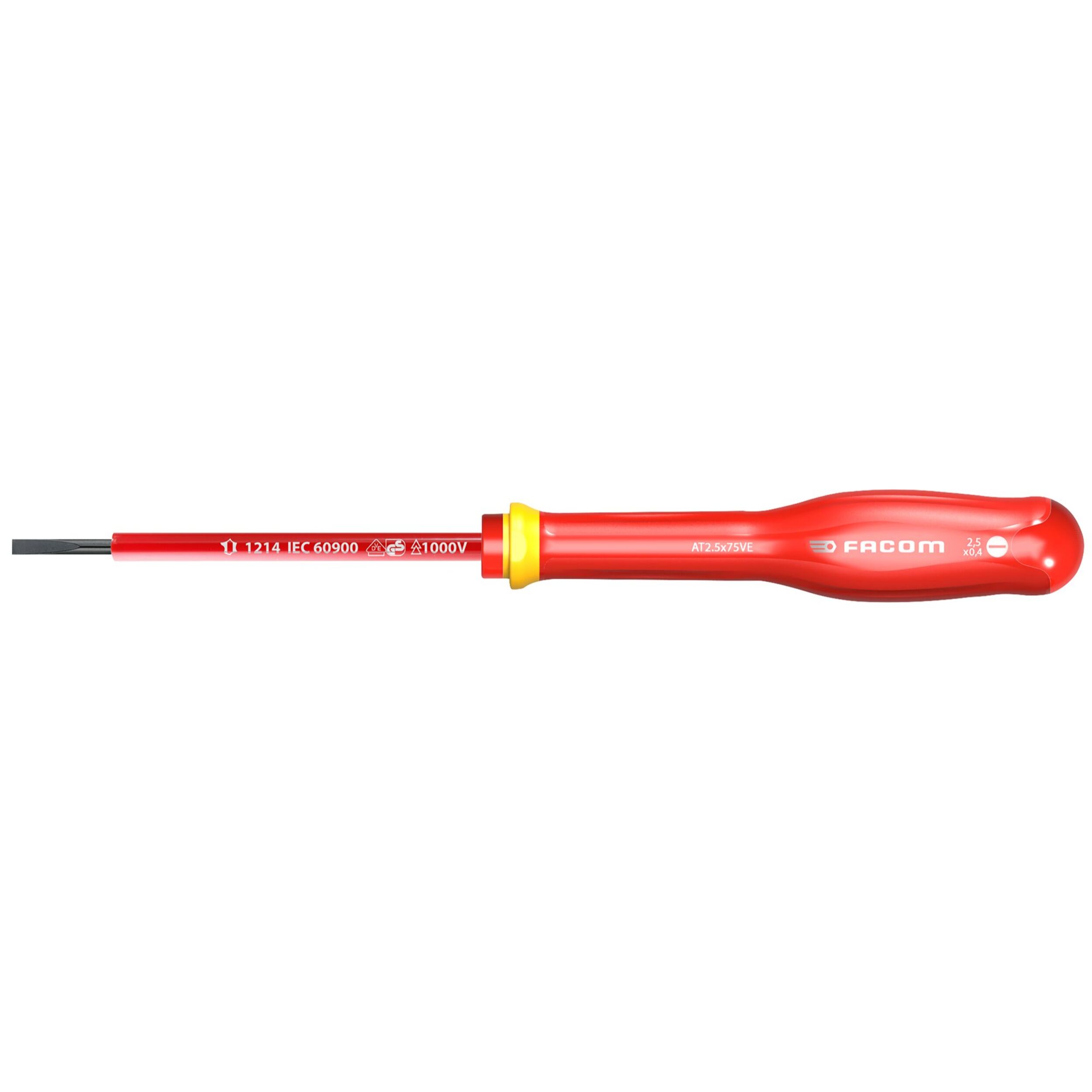 Tournevis Protwist Plat 2,5 x 75 Isolé 1000V