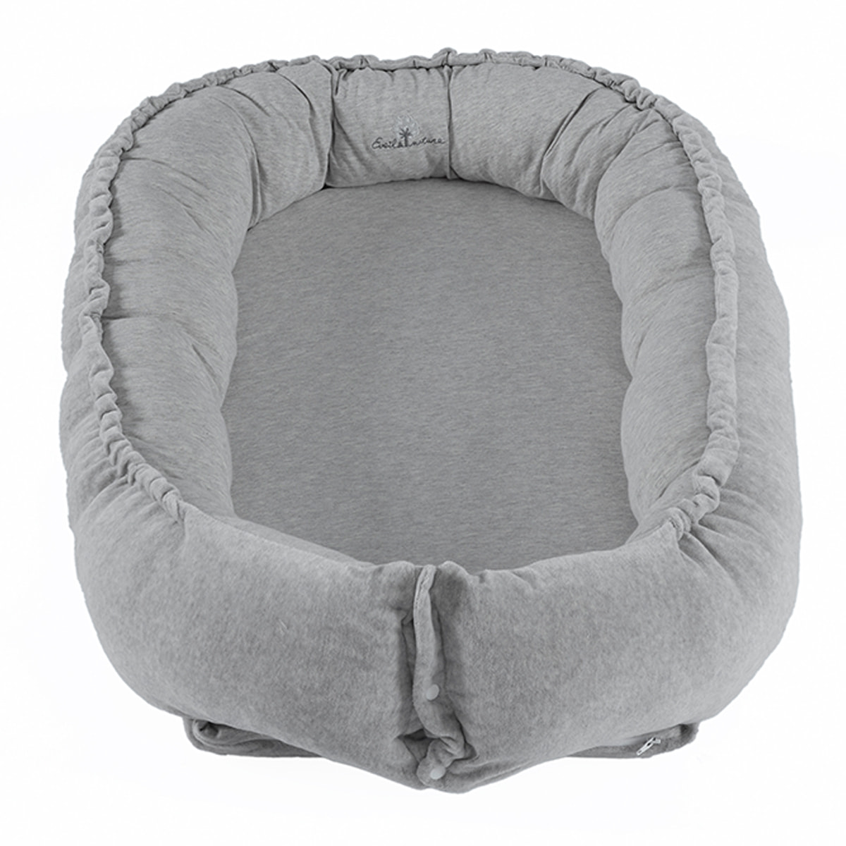 Cocoon bébé 0-6 mois coton bio velours-Gris