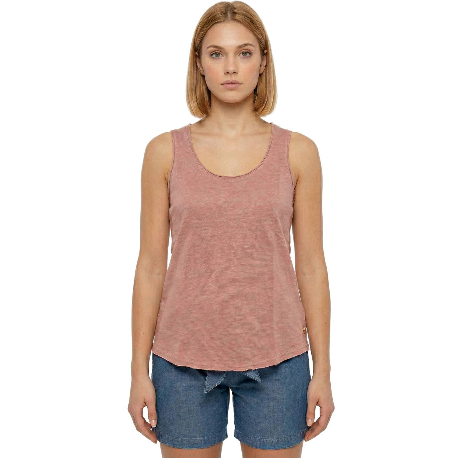 Camiseta sin mangas estilo safari urbano para mujer