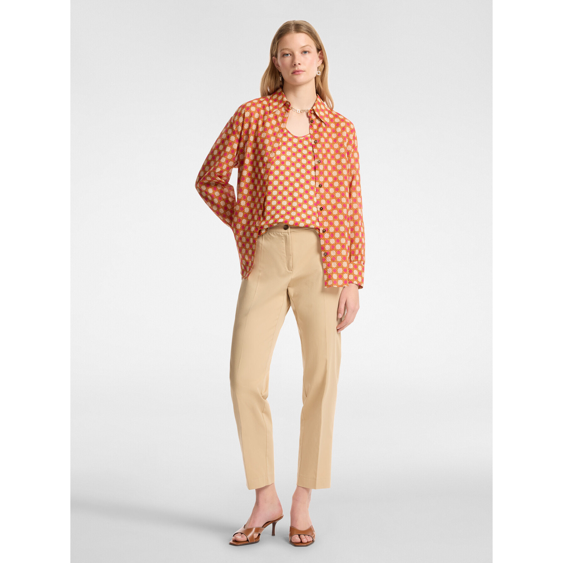 Elena Mirò - Pantalón recto - Beige