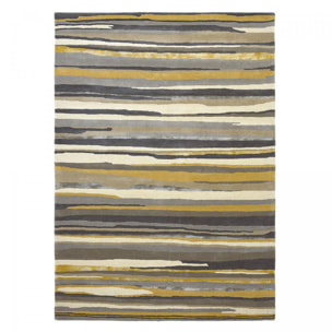 Tapis salon et chambre fait à la main en laine motif géométrique