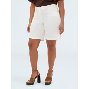 Fiorella Rubino - Bermudas de algodón ligero - Blanco