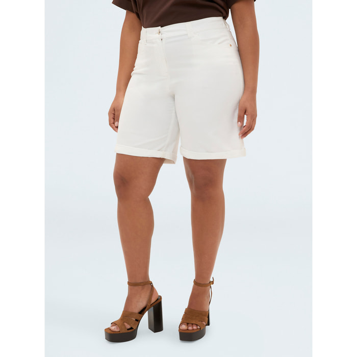 Fiorella Rubino - Bermudas de algodón ligero - Blanco